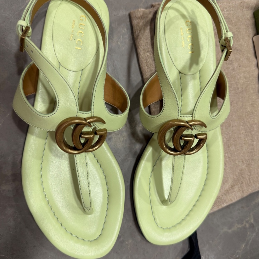 Gucci Charlotte Leather Thong, Size 36, NEW never worn - Picture 5 of 11